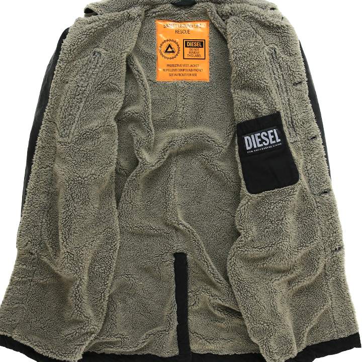Qoo10] DIESEL 裏ボア中綿ロングコート メンズ W-HA
