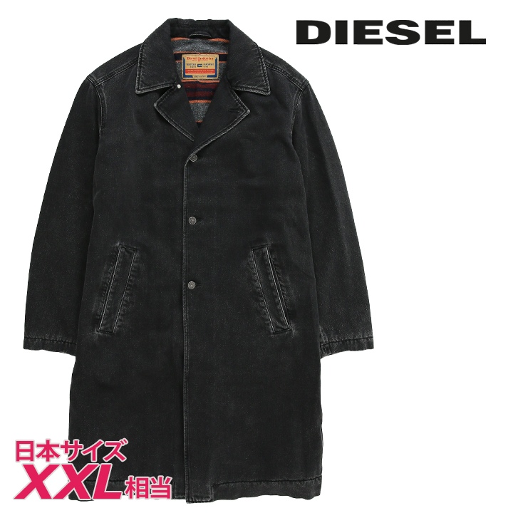 Qoo10] DIESEL デニムロングコート メンズ D-ROKU